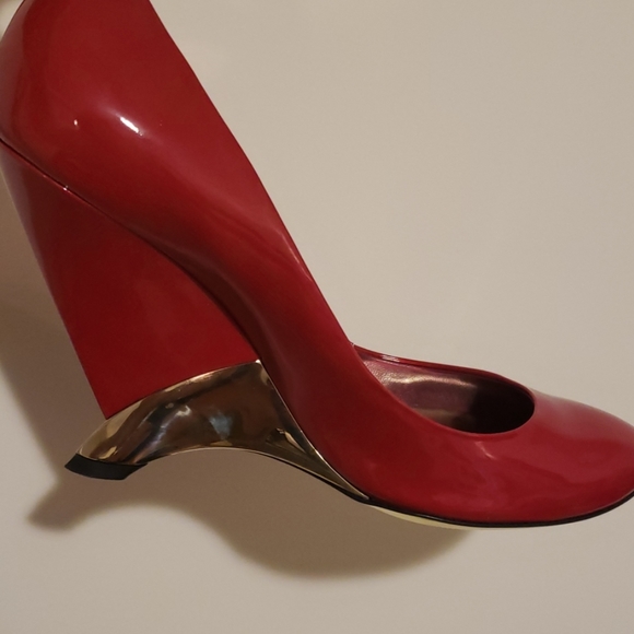 Sebastian Milano Dark pink patent leather heels - Picture 3 of 6